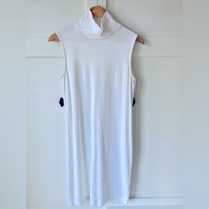 White Club Monoco turtleneck Shift Dress
